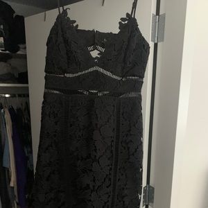 Beautiful black middi dress.